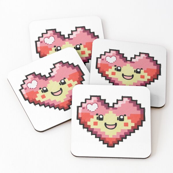 Item preview, Pixelated Heart designed and sold by PinkiPop Studio.