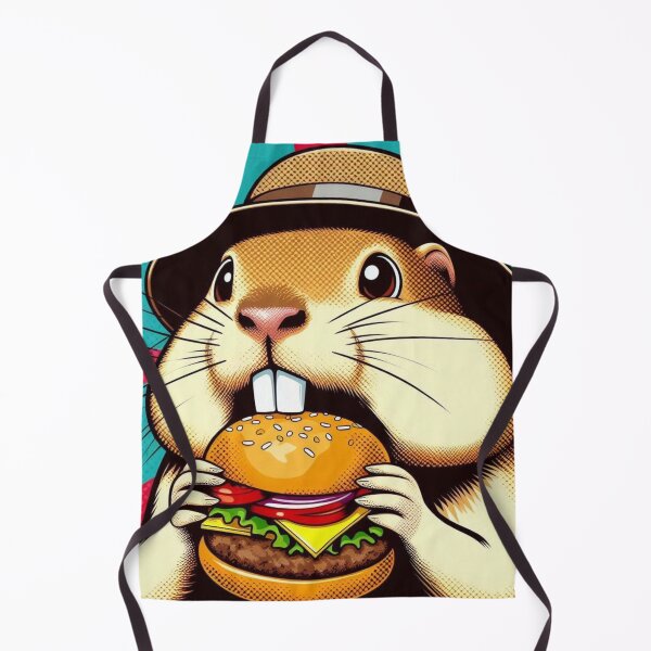 Item preview, cute gopher hamburger eating designed and sold by Dogandesighn.