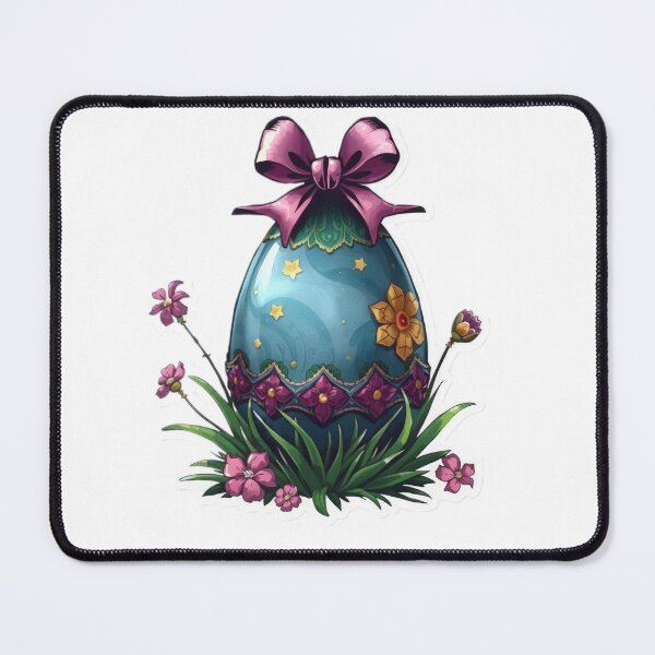 Item preview, Easter egg with a ribbon and flowers ,egg,Happy Easter,Easter Day,easter illustration designed and sold by Expressions-Sel.