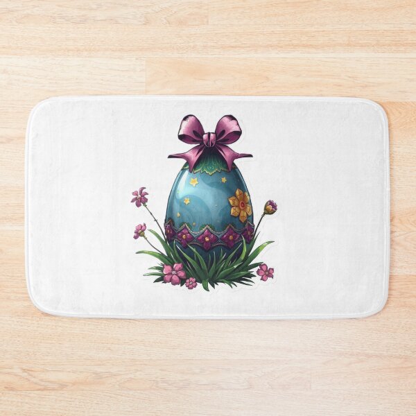 Item preview, Easter egg with a ribbon and flowers ,egg,Happy Easter,Easter Day,easter illustration designed and sold by Expressions-Sel.