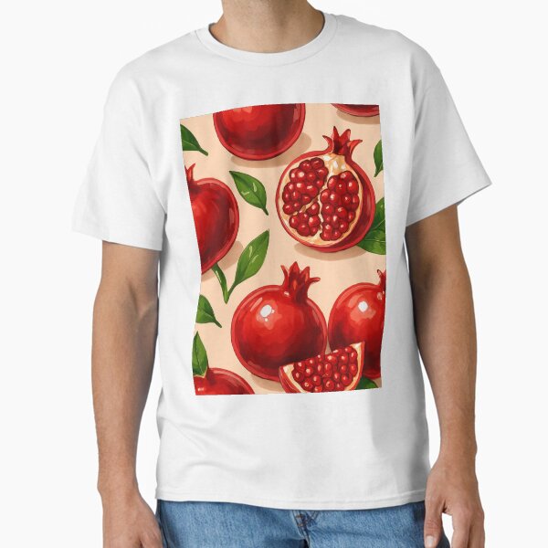 Item preview, Pomegranate Pattern – Mythical Juicy Red Fruit Print Inspired by Persephone & Hades, Botanical Food Art designed and sold by Bored Duck.
