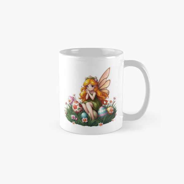 Item preview, cute Easter fairy with colored eggs Sticker,cute easter,Happy Easter,Easter Day,easter illustration designed and sold by Expressions-Sel.