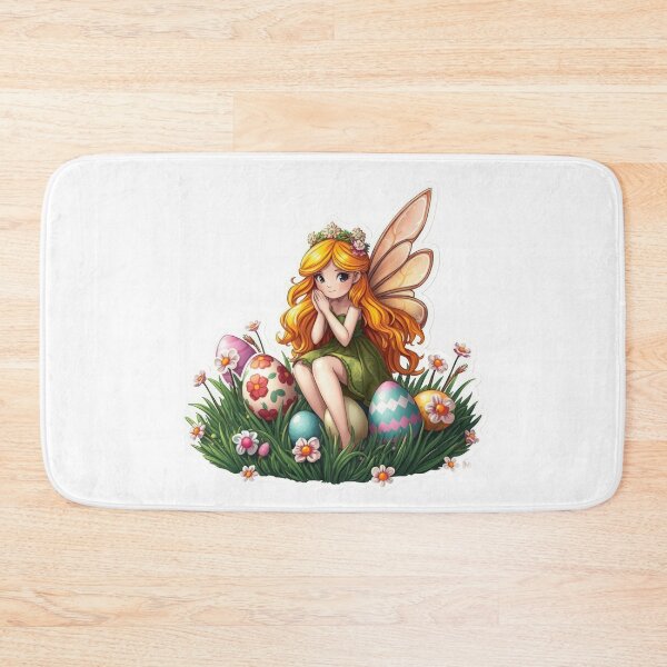 Item preview, cute Easter fairy with colored eggs Sticker,cute easter,Happy Easter,Easter Day,easter illustration designed and sold by Expressions-Sel.