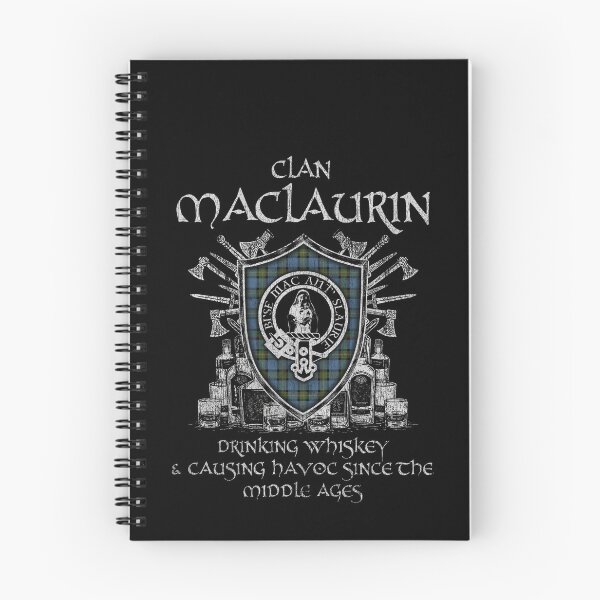 Item preview, Clan MacLaurin of Broich drinking whiskey and causing havoc heritage crest tartan plaid designed and sold by Clan1093.
