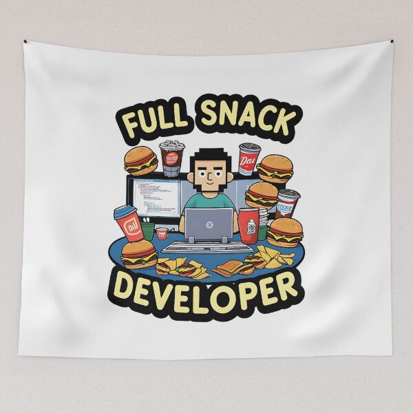 Item preview, Full Snack Developer Full Stack Developer Joke designed and sold by DomTeesHaven.