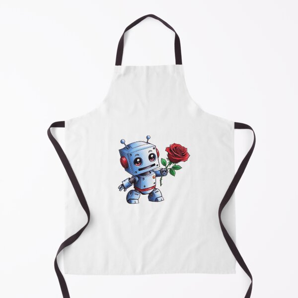 Item preview, Robot Holding a Rose designed and sold by PinkiPop Studio.