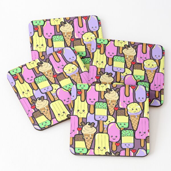 Item preview, Cute Kawaii Food Pattern designed and sold by HotHibiscus.