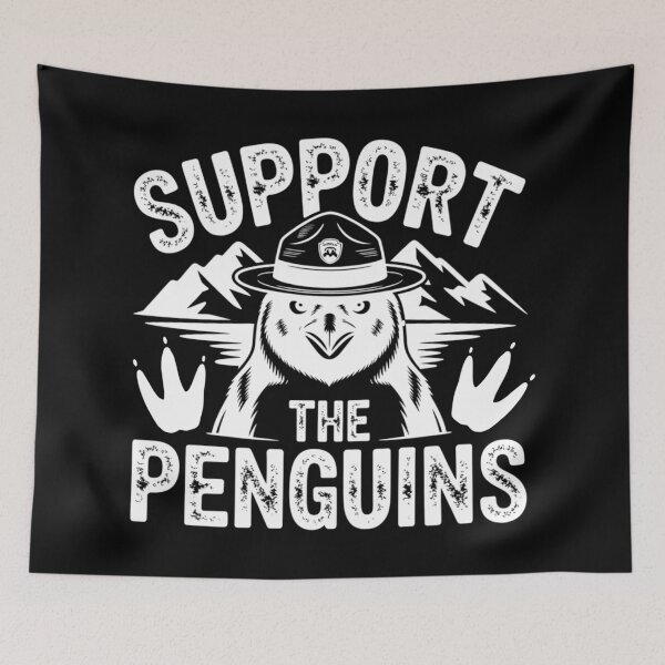 Item preview,  Support the Penguins , Funny Animal Protest designed and sold by Teetreasure2.