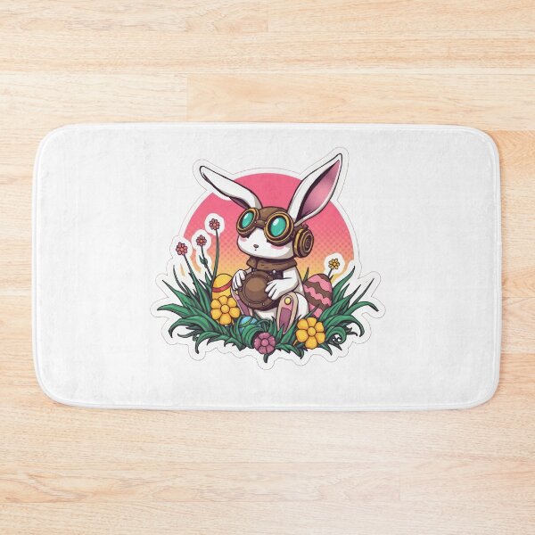 Item preview, Easter bunny Technological with colored eggs Sticker, funny easter,Happy Easter,Easter Day,easter illustration designed and sold by Expressions-Sel.