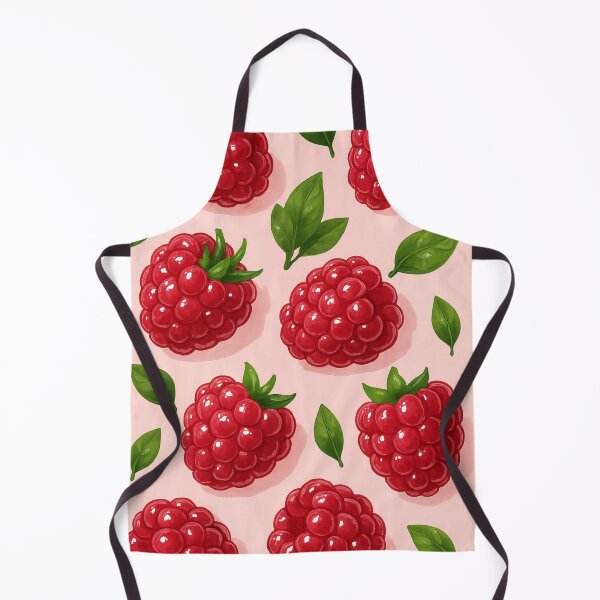 Item preview, Raspberry Pattern – Sweet Berry Aesthetic Print, Cottagecore Fruit Art CottagecoreSummer Vibes designed and sold by Bored Duck.