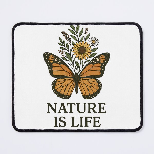 Item preview, Nature Is Life: Butterfly & Sunflower designed and sold by BotanicaHaus.