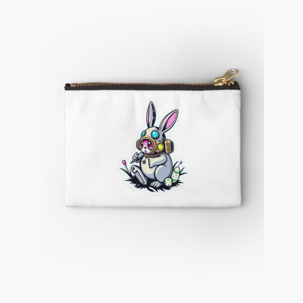 Item preview, Easter bunny Technological Futuristic with colored eggs Sticker, funny easter,Happy Easter,Easter Day,easter illustration designed and sold by Expressions-Sel.