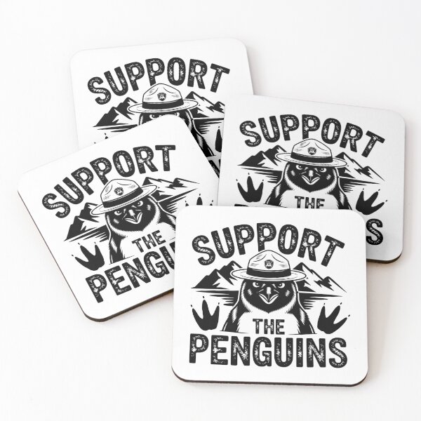 Item preview, Support the Penguins , Funny Animal Protest designed and sold by Teetreasure2.
