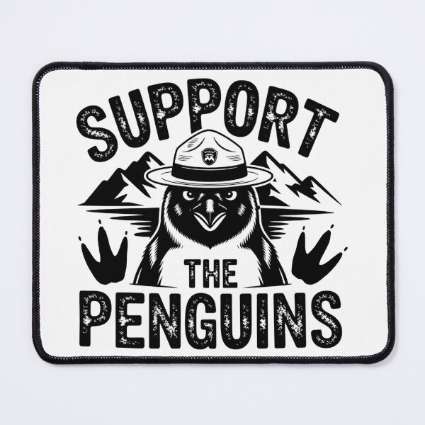 Item preview, Support the Penguins , Funny Animal Protest designed and sold by Teetreasure2.