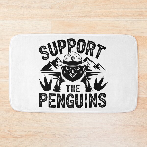 Item preview, Support the Penguins , Funny Animal Protest designed and sold by Teetreasure2.