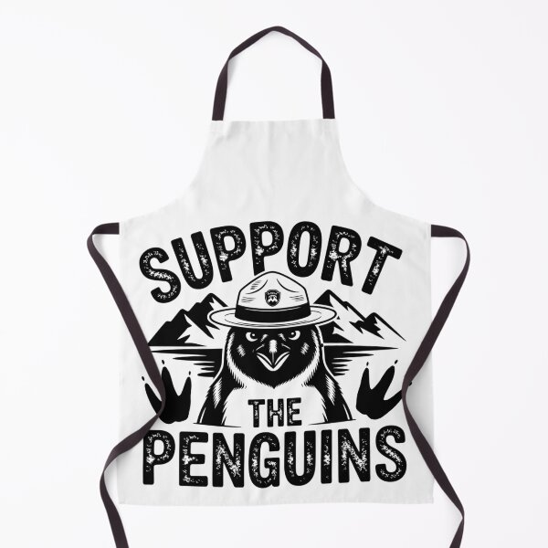 Item preview, Support the Penguins , Funny Animal Protest designed and sold by Teetreasure2.