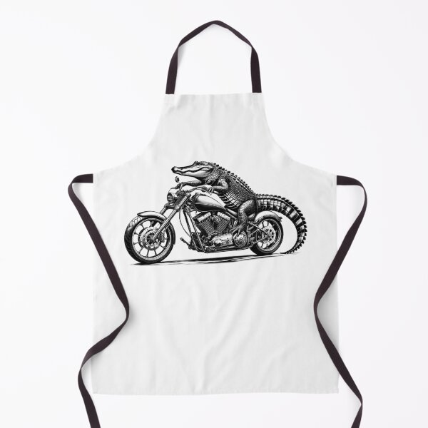 Item preview, Cool Alligator Riding a Motorcycle Biker Crocodile Lover designed and sold by Kimberley King Art King Art.