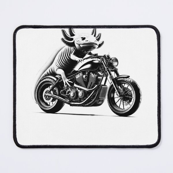 Item preview, Cool Axolotl Riding a Motorcycle Biker Axolotl Lover designed and sold by Kimberley King Art  King Art.