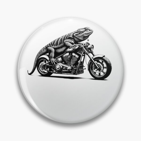 Item preview, Cool Bearded Dragon Riding a Motorcycle Biker Bearded Dragon Lover designed and sold by Kimberley King Art  King Art.