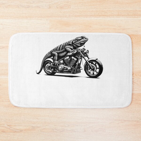 Item preview, Cool Bearded Dragon Riding a Motorcycle Biker Bearded Dragon Lover designed and sold by Kimberley King Art  King Art.