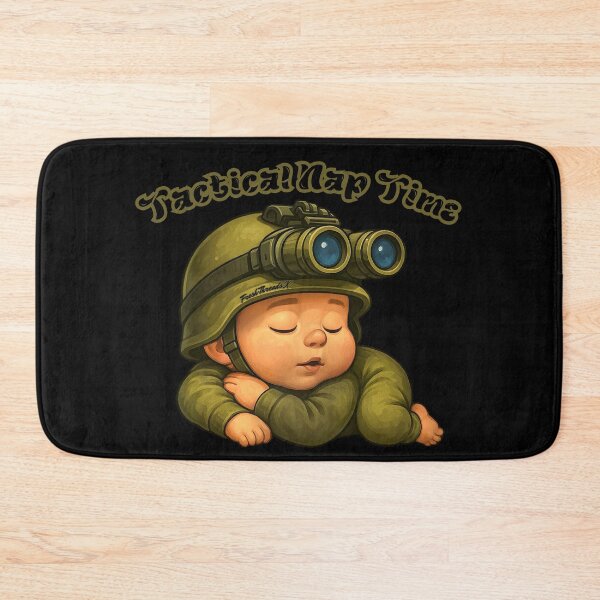 Item preview, Tactical Nap Time – Nap Force Unit: Cute Baby Soldier in Combat Gear designed and sold by Fresh-Threads-X.