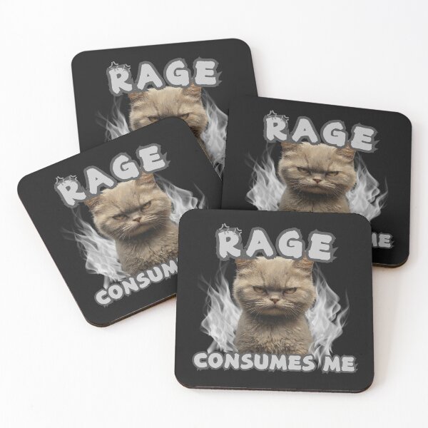 Item preview, Rage Consumes Me Cat Shirt, Funny Cat designed and sold by Sleepy Cat Design.