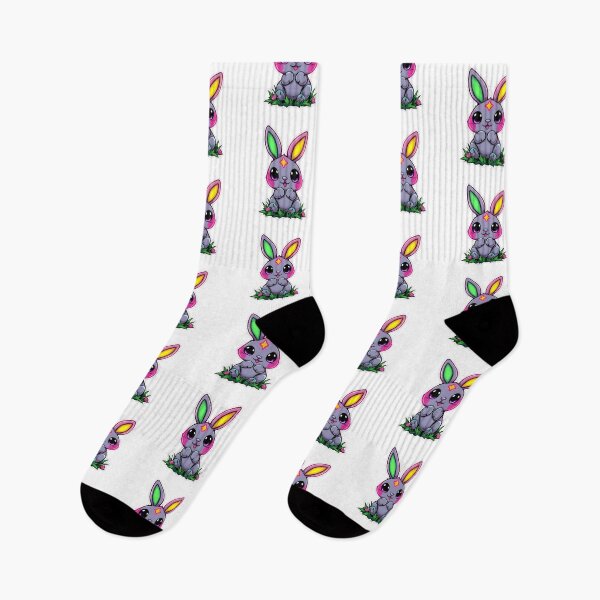 Item preview, cute Easter purple space bunny Sticker,cute easter,Happy Easter,Easter Day,easter illustration designed and sold by Expressions-Sel.