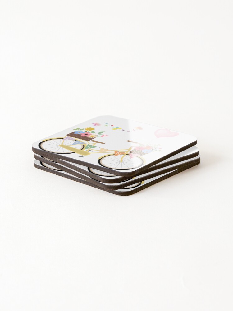 Thumbnail 4 of 5, Coasters (Set of 4), Hello Spring designed and sold by BeyondTime.