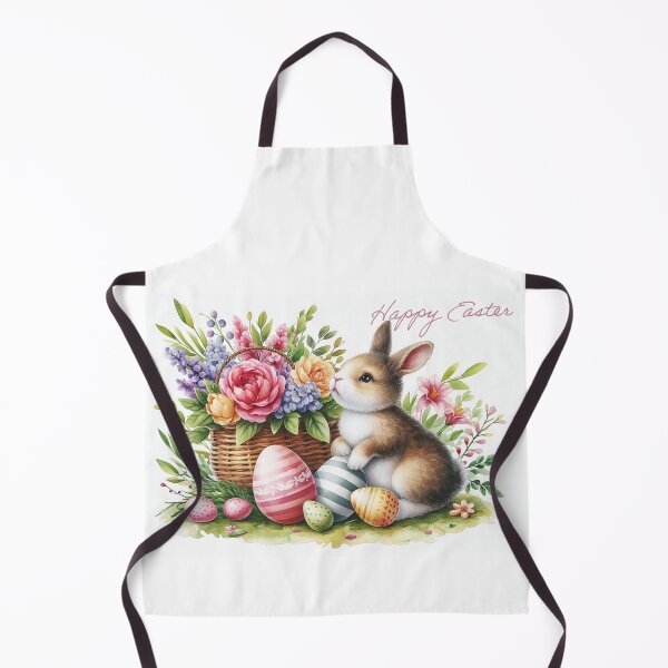 Item preview, Colourful and floral Easter with Bunny designed and sold by Emilyprintart.