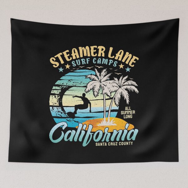 Item preview, Streamer Lane Surf Camps Surfing Santa Cruz County California designed and sold by eclecTEEq.