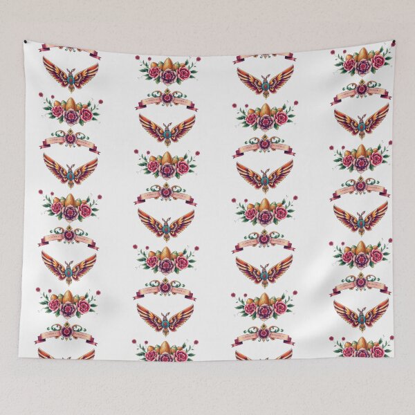 Item preview, Easter eggs colored floral and wings ,Happy Easter,Easter Day,easter illustration designed and sold by Expressions-Sel.