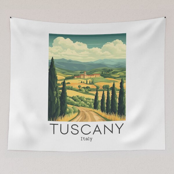 Item preview, A Vintage Illustration of Tuscany - Italy  designed and sold by GoodOldVintage.