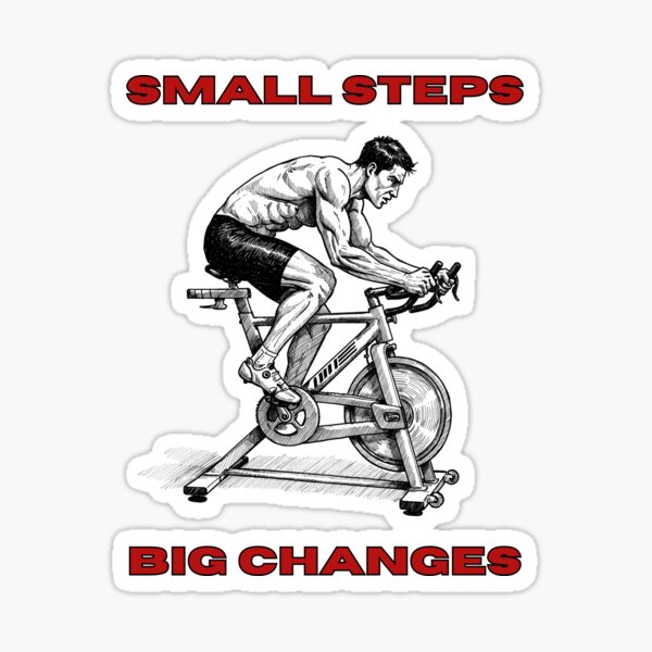 Item preview, Small Steps Big Changes Effort Cycling designed and sold by SurrealArtSzysz.