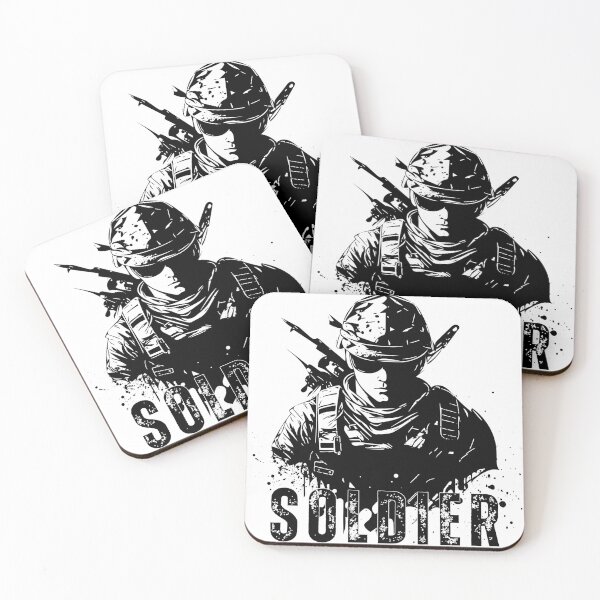 Item preview, Modern Soldier Silhouette- Slowgunwear designed and sold by Slowgunwear.
