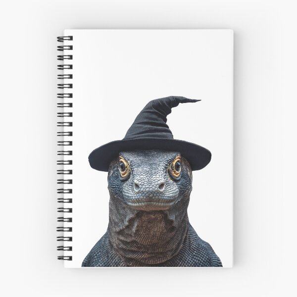 Item preview, Komodo Dragon Wearing Halloween Witch Hat designed and sold by LazyOwlStore.