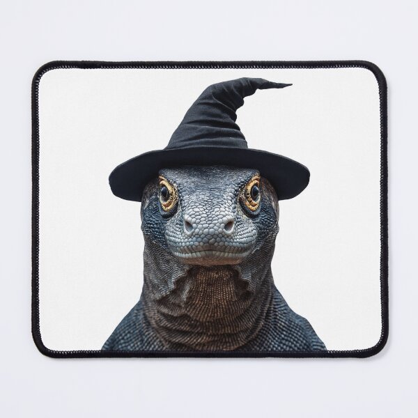 Item preview, Komodo Dragon Wearing Halloween Witch Hat designed and sold by LazyOwlStore.