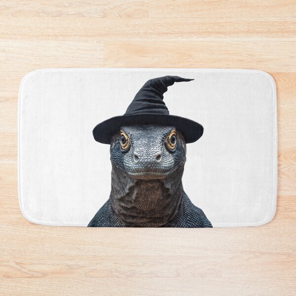 Item preview, Komodo Dragon Wearing Halloween Witch Hat designed and sold by LazyOwlStore.