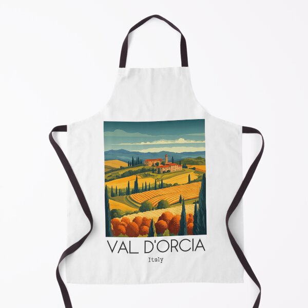 Item preview, A Vintage Illustration of Val d'Orcia - Italy designed and sold by GoodOldVintage.