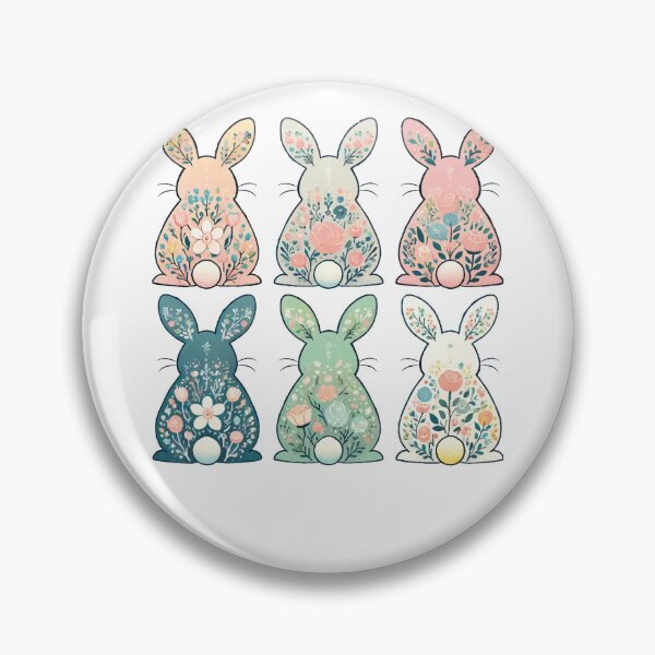 Item preview, Easter Vintage Style Flower Bunny Design designed and sold by LuminOrb.