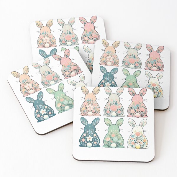 Item preview, Easter Vintage Style Flower Bunny Design designed and sold by LuminOrb.