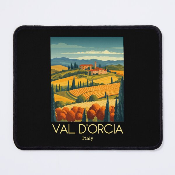 Item preview, A Vintage Illustration of Val d'Orcia - Italy designed and sold by GoodOldVintage.