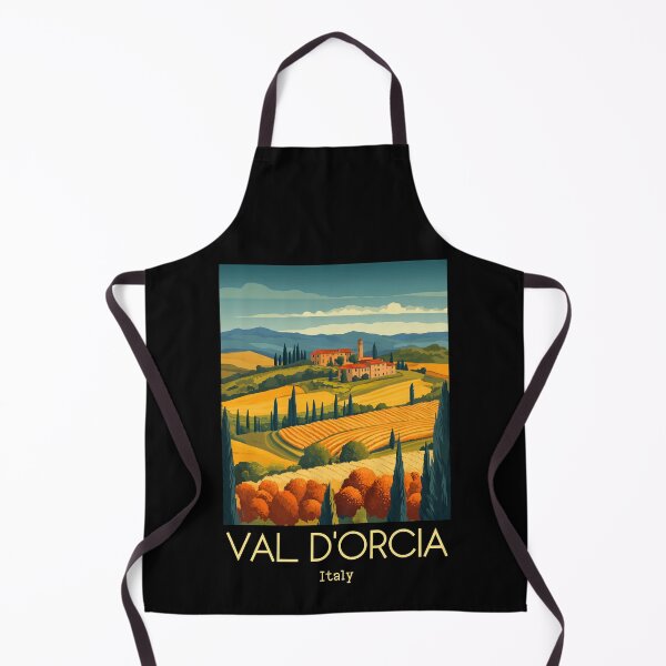 Item preview, A Vintage Illustration of Val d'Orcia - Italy designed and sold by GoodOldVintage.