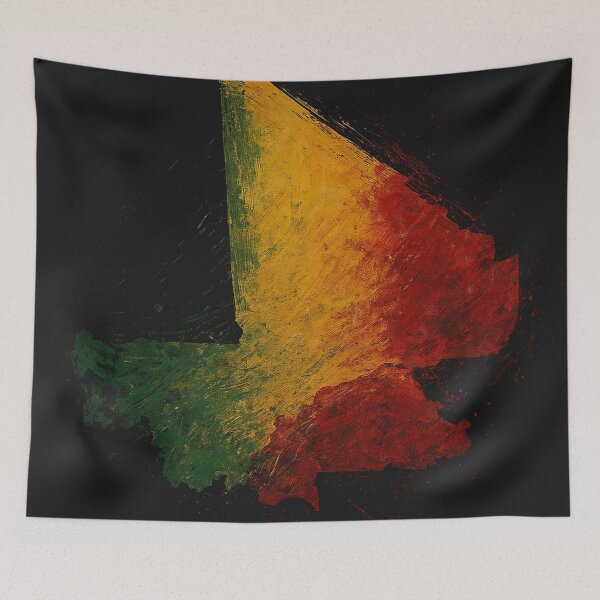 Item preview, Painted Mali flag designed and sold by ilakz.