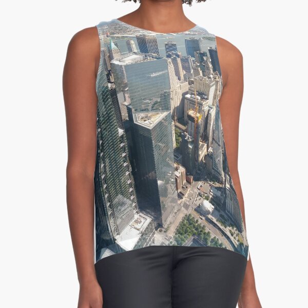 Manhattan, New York, NYC, #Manhattan, #NewYork, #NYC, skyscrapers, #skyscrapers Sleeveless Top