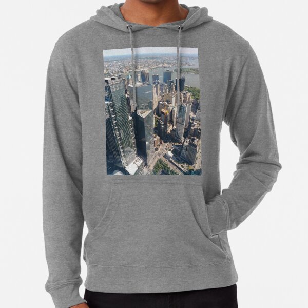 Manhattan, New York, NYC, #Manhattan, #NewYork, #NYC, skyscrapers, #skyscrapers Lightweight Hoodie
