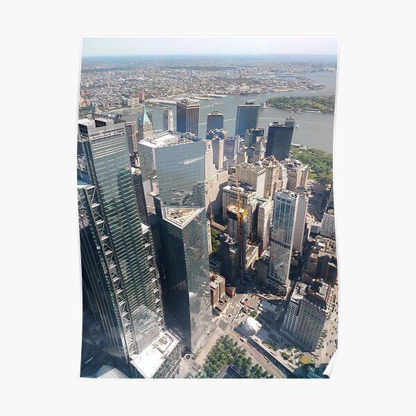 Manhattan, New York, NYC, #Manhattan, #NewYork, #NYC, skyscrapers, #skyscrapers Poster