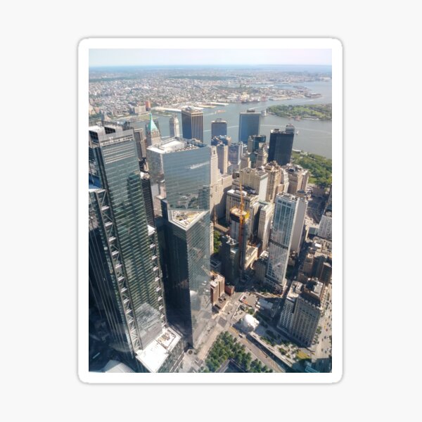 Manhattan, New York, NYC, #Manhattan, #NewYork, #NYC, skyscrapers, #skyscrapers Sticker