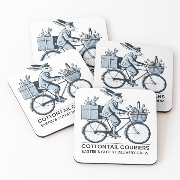 Item preview, Ostern Cottontail Couriers Retro Vintage Stil designed and sold by LuminOrb.