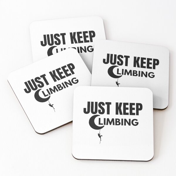 Item preview, Just Keep Climbing Motivational Inspirational designed and sold by Anniko Art Studio.