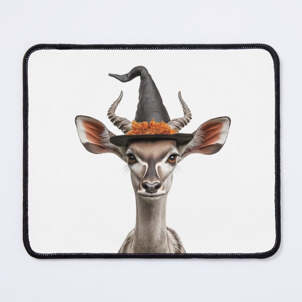 Item preview, Kudu Wearing Halloween Witch Hat designed and sold by LazyOwlStore.